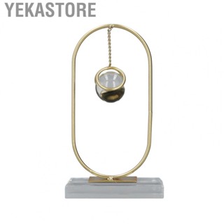 Yekastore 3.9x8.5in Ball Ornament Geometric Clear Ball With