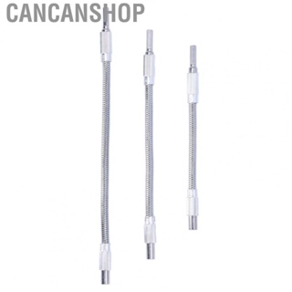 Cancanshop Drill Shafts  Flexible Shaft Extension 1/4in Universal Connector High Carbon Steel Various Sizes  for