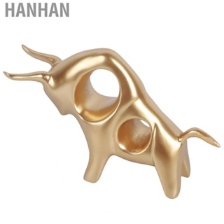 Hanhan Bull Figurine Decor  Bull Sculpture Ornaments Multi Purpose  for Living Rooms
