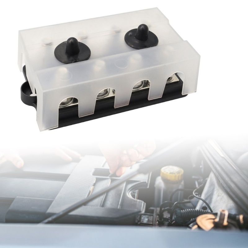 Edb * Ground Power Distribution Block Busbar 4 โพสต์สายไฟสตั๊ดฉนวน Busbar Terminal สําหรับรถยนต์เรือ