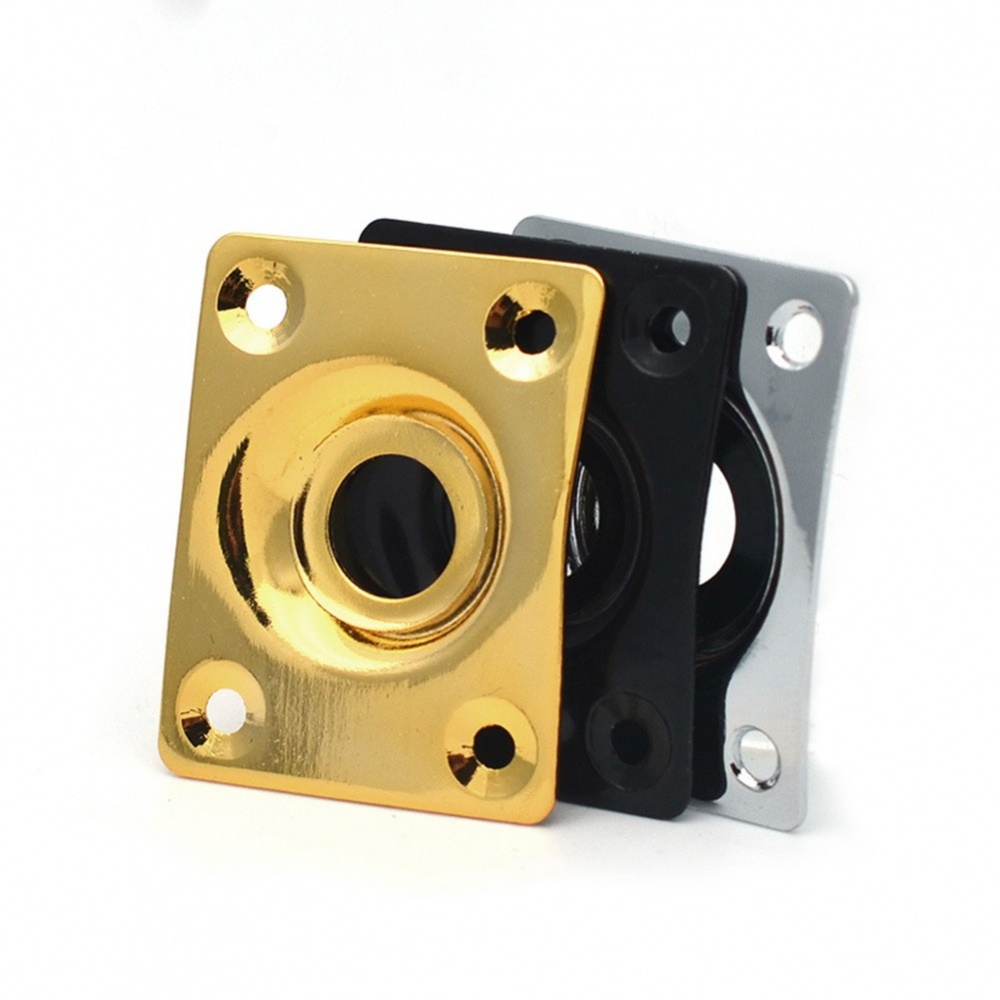 New Arrival~Jack Plate & Screws For Les Paul Tele Style Electric Guitar Metal Replace Part