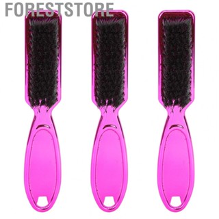 Foreststore Mustache Comb  3pcs Nylon Brush Hair Curved Handle Flexible Beard Grooming Brush Cleaning  for Home