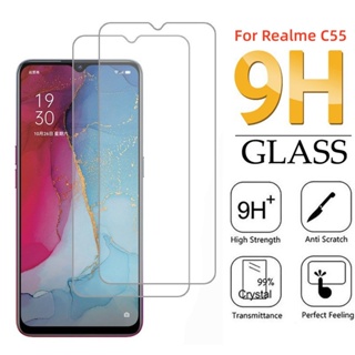 ฟิล์มกระจกนิรภัยกันรอยหน้าจอ 9H สําหรับ Realme C55 RealmeC55