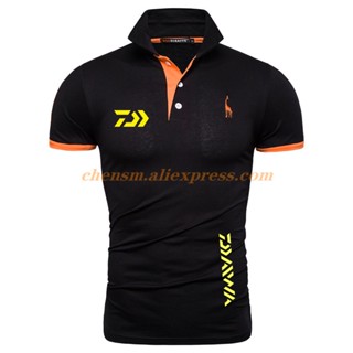Daiwa เสื้อโปโลแขนสั้นลําลอง แห้งเร็ว พลัสไซซ์ เหมาะกับฤดูร้อน สําหรับตกปลา เดินป่า ตั้งแคมป์