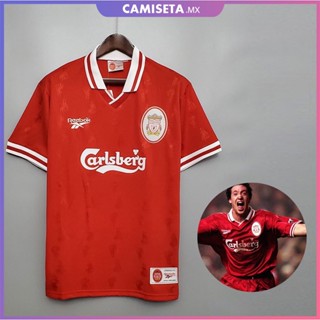 [Vintage] เสื้อกีฬาแขนสั้น ลายทีมชาติฟุตบอล Liverpool 1996 1997 สไตล์วินเทจ