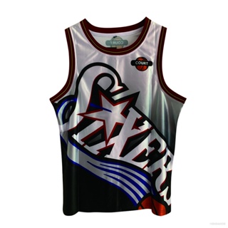 SY3 Philadelphia 76ers Iverson No.3 Jersey Basketball Sports Vest Unisex Fans Edition Plus Size YS3