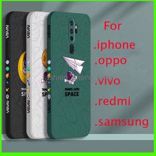 เคส redmi 9 เคสโทรศัพท์ซิลิโคน พิมพ์ลายนักบินอวกาศ สําหรับ redmi 9 เคส redmi note 8 pro