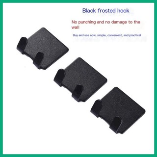 Hook Up Simple No Punching Adhesive Hook Convenient Black Load-Bearing Frosted Wall Behind the Door Dormitory