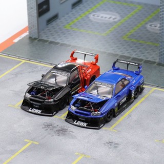 โมเดลรถยนต์ 1: 64 Nissan Nissan GTR ER34 Super Silhouette ADVAN ของเล่นสําหรับเด็ก