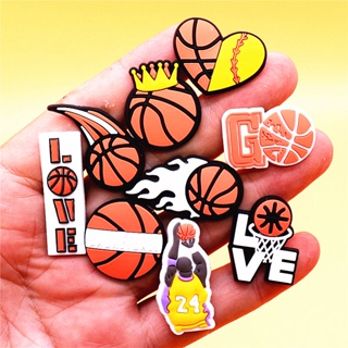 จี้การ์ตูน Nba Jibitz Kobe Croc Jibbits เครื่องประดับ สําหรับตกแต่งรองเท้าบาสเก็ตบอล