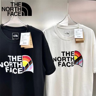 เสื้อยืดแขนสั้น คอกลม ผ้าฝ้าย 100% พิมพ์ลาย The North Face สําหรับผู้ชาย และผู้หญิง