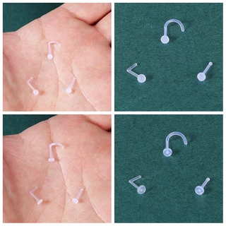 จิวเจาะจมูก ปาก สะดือ แบบอะคริลิคใส 1-5 ชิ้น