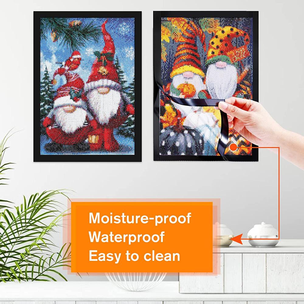 กรอบรูปปักครอสสติตช์คริสตัล PVC มีกาวในตัว ขนาด 30×40 ซม. 12×16 นิ้ว สําหรับตกแต่งผนังบ้าน ราคา ถูกที่สุด ดีลบีเคเค แกลเลอรีภาพที่ 2