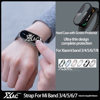 สําหรับ Xiaomi Mi Band 8 7 6 5 4 3NFC เคสป้องกันหน้าจอ แบบเต็ม 3D ฟิล์มป้องกัน กันน้ํา กันกระแทก กรอบ สําหรับ Miband