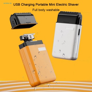 Oplebes เครื่องโกนหนวดเคราไฟฟ้า ขนาดเล็ก พกพาง่าย ชาร์จ USB กันน้ํา