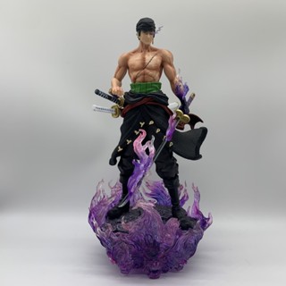 [โปรโมชั่น] โมเดลฟิกเกอร์ One Piece Yan Mo Zoro GK Torch Burn One Sword Flow NMBI บรรจุกล่อง สําหรับตกแต่ง