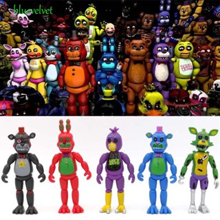 Bluevelvet โมเดลตุ๊กตาหมี Five Nights at Freddys Rabbit Chica Bonnie ขยับข้อต่อได้ สําหรับสะสม