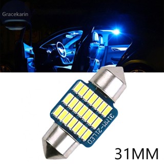 ไฟอ่านหนังสือ LED 21SMD LED 31 มม. 600LM DC12V สําหรับติดป้ายทะเบียนรถยนต์ 1 ชิ้น