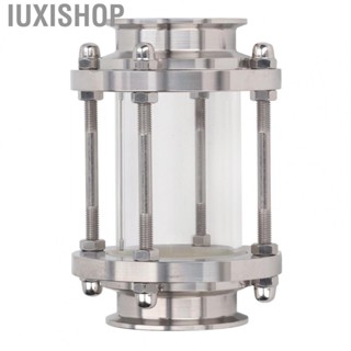 Iuxishop In Line  Glass  Stainless Steel Clear Viewing Flow  Glass Leakage Free In Line Perfect Match  for Oil