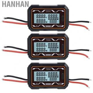 Hanhan DC Power Meter Backlight Setting Large Screen Display Multiuseal Power Tester