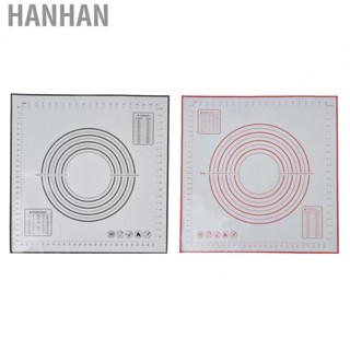 Hanhan Fondant Mat Silicone Pastry Mat Safe with Measurement for Rolling Dough