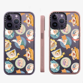 ของแท้ CASETiFY เคสโทรศัพท์มือถืออะคริลิคแข็ง เนื้อแมตต์ ลาย Snow White And The Seven Dwarfs สําหรับ iPhone 11 12 13 14 Pro Max