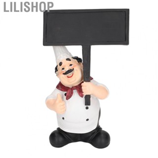 Lilishop Chef Statue American Country Style Adorable Decorative Chef Ornament