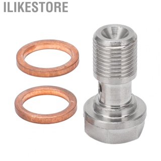 Ilikestore Banjo Bolt  Impact Resistant 7/16in‑24 High Strength Brake Banjo Bolt  Aging Rustproof Great Sealing  for Turbo Oil Feed for Clutch Lines