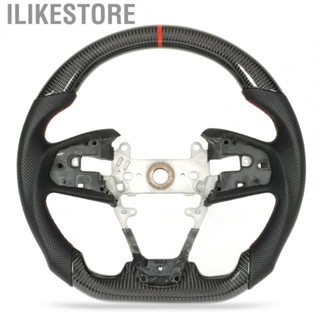 Ilikestore Fit for Honda Civic FC FK Type R 2017-2021 North American Spec volante Carbon Fiber Steering Wheel Perforated Leather