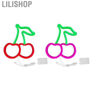 Lilishop Wall Fruit Neon Sign  Decorative PVC ABS Fashionable Cherry Toggle Switch Neon Night Lamp  for Wedding