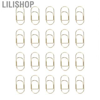 Lilishop Metal Pen Clips  Electroplated Pen Clips 20Pcs Strong Clamping  for School