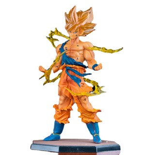 โมเดลฟิกเกอร์ PVC รูปปั้น Dragon Ball Z Goku Super Saiyan ขนาด 6.3 นิ้ว 17 ซม. สําหรับเก็บสะสม ของขวัญวันเกิด