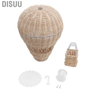 Disuu Woven Hot Air Balloon  Woven Ornament Decorative Durable Structure  for Cafe for Kids Room