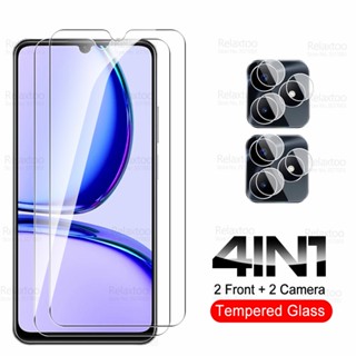 ฟิล์มกระจกนิรภัยกันรอยหน้าจอ 4in1 สําหรับ Realme C53 Realmy C53 C 53 53C RealmeC53 4G RMX3760