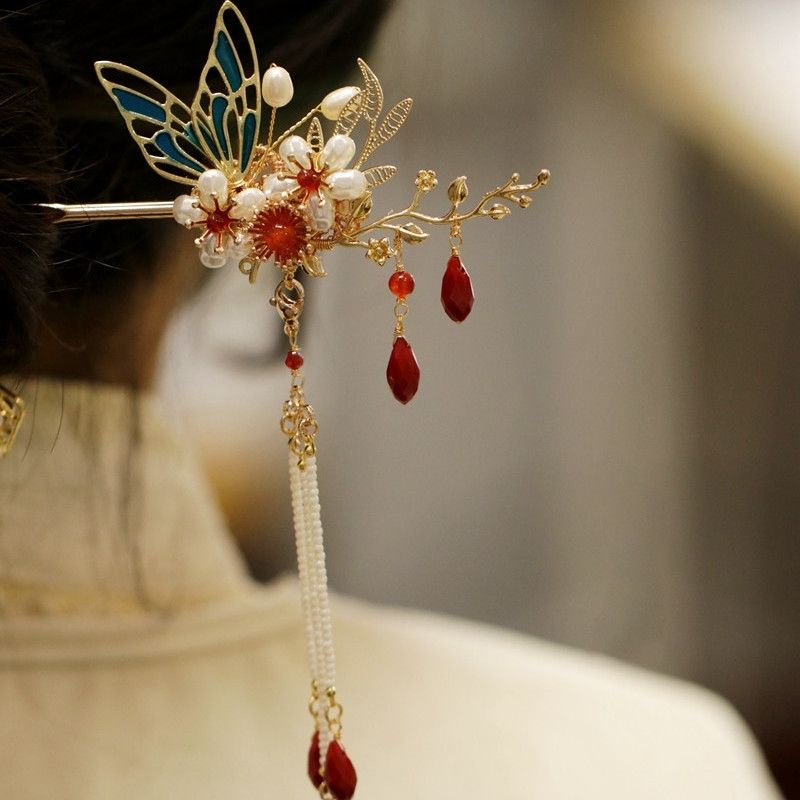 Dmo-Classical Hairpin เจ้าสาว Hairpin Hanfu อุปกรณ์เสริมเจ้าสาว Hairpin จีน Hairpin