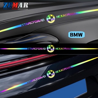 สติกเกอร์สะท้อนแสง ลายโลโก้รถยนต์ BMW G20 F10 E46 F30 E39 G30 E60 E90 X1 E84 645ci E63 E36 E30 X3 F25 X3 G01 X1 F48 F32 F34 E92 G22 F44 IX3 I4 IX 1 ชิ้น