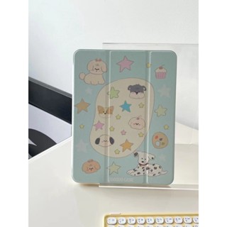 เคสอะคริลิค ลายสัตว์สีฟ้า สําหรับ ipad air5 ipad mini6 air3 pro2020 Pro2021