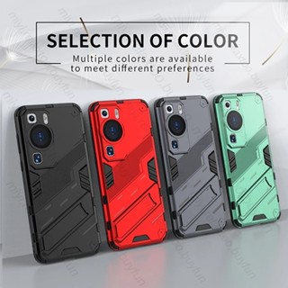 Hauwei P60Pro 4G เคสโทรศัพท์มือถือ PC TPU กันกระแทก พร้อมขาตั้งแม่เหล็ก สําหรับ Huawei P60 P 60 Pro 4G LNA-LX9 6.67 นิ้ว