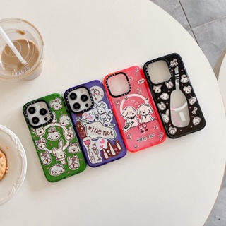 Casetify เคสโทรศัพท์มือถือแบบแข็ง กันกระแทก แต่งกลิตเตอร์ ระยิบระยับ สําหรับ IPhone 11 12 13 14 Pro Max