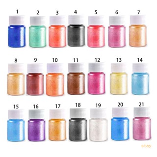 Stay เม็ดสีเรซิ่นออโรร่า 21 สี สําหรับทําเครื่องประดับ