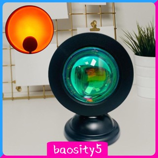 [Baosity5] โคมไฟโปรเจคเตอร์ ฉายรูปพระอาทิตย์ตก สีรุ้ง USB สําหรับผับ ปาร์ตี้ ห้องนั่งเล่น