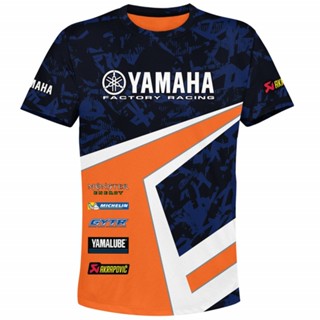 เสื้อกีฬาแขนสั้น ลาย Yamaha M016 3D