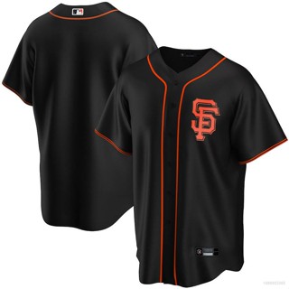 เสื้อคาร์ดิแกนเบสบอล ทรงหลวม ลาย MLB San Francisco Giants สีดํา พลัสไซซ์ 2023