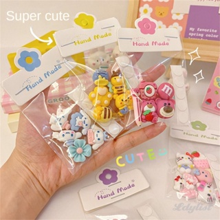 ღ 5 ชิ้น Sanrio การ์ตูน 3d สติ๊กเกอร์สเตอริโอถ้วยน้ำเคสโทรศัพท์สร้างสรรค์ DIY ทำด้วยมือเรซิ่นแพทช์สำหรับอุปกรณ์ตกแต่งบ้าน