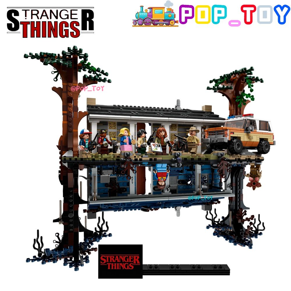 MOC 75810 Stranger Things Series กลับหัวกลับหาง บล็อกตัวต่อความยากสูง โมเดลประกอบ ผู้ใหญ่ ของเล่นเด็ก ของขวัญ