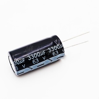 ตัวเก็บประจุอลูมิเนียม 63V3300UF 18X35 3300UF63V