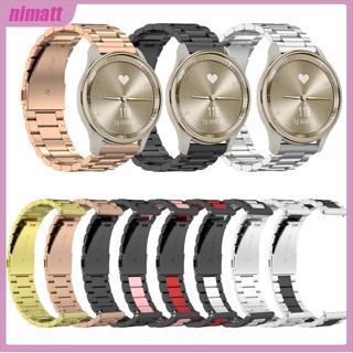 Ni สายนาฬิกาข้อมือ ปรับความยาวได้ แบบเปลี่ยน สําหรับ Garmin Move Trend