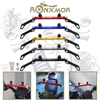 Ronxmor ตัวยึดขยายแฮนด์บาร์ CNC อลูมิเนียมอัลลอย ติดตั้งง่าย อเนกประสงค์ สําหรับแฮนด์บาร์รถมอเตอร์ไซค์ 24-43 ซม.