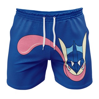 กางเกงขาสั้น ลาย Greninja Face Pokemon สําหรับใส่เข้ายิม