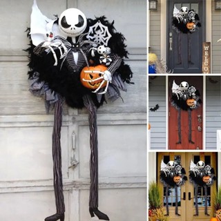 New 1pc Fall Halloween Nightmare Before Christmas Jack Skellington Wreath